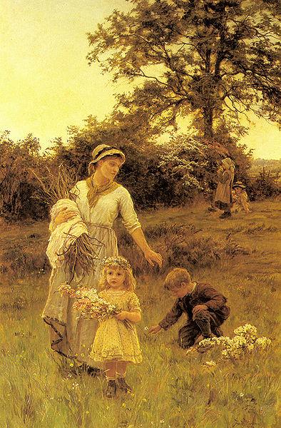 Frederick Morgan The garland oil painting picture